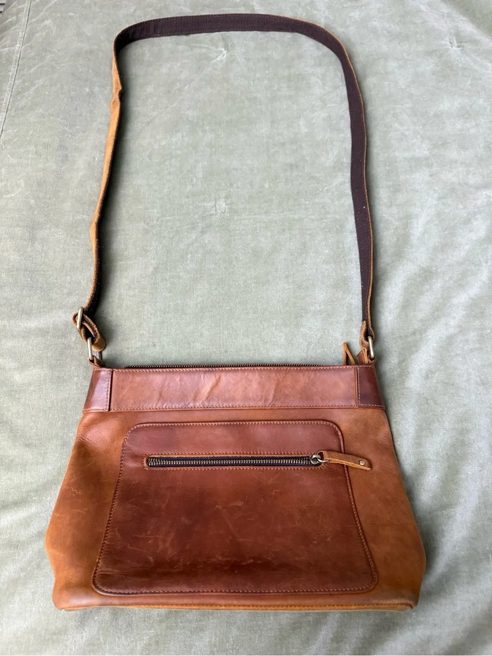 Lady Conceal Leather Crossbody Bag Purse Lots of Pockets Everyday Style #OSP